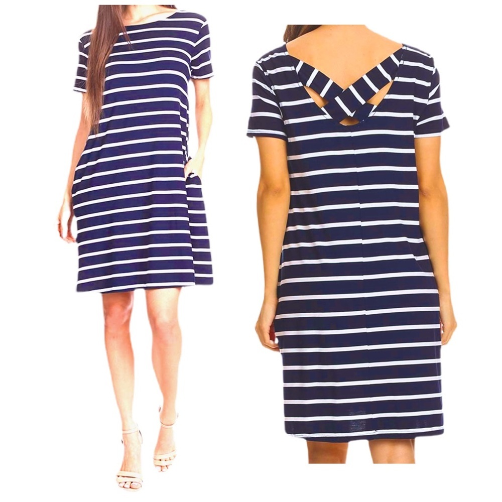 Super Comfortable Midi T-Shirt Dress with pockets NWT!